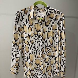 Equipment Leopard Print Silk Shirt - Beautiful Shirt, only worn a few times